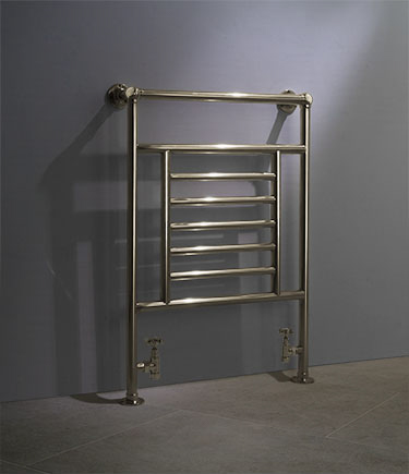 Old Century Heated Nickel Towel Rail (112GG)