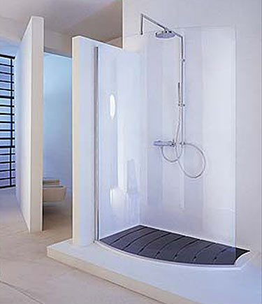 Open Curve Walk In Shower Enclosure in 8mm Glass (68U)