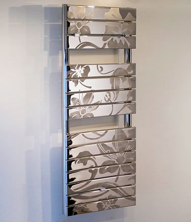 Oscar Polished & Etched Chrome Towel Warmer (58P)