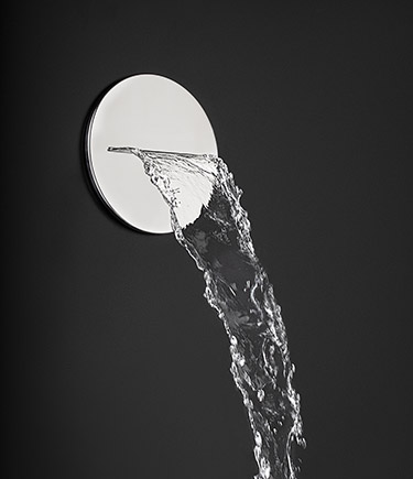 Outdoor 316 Stainless Round Waterfall Spout (WR2)
