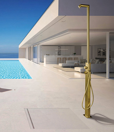 316 Stainless Freestanding Outdoor Shower (OD1)