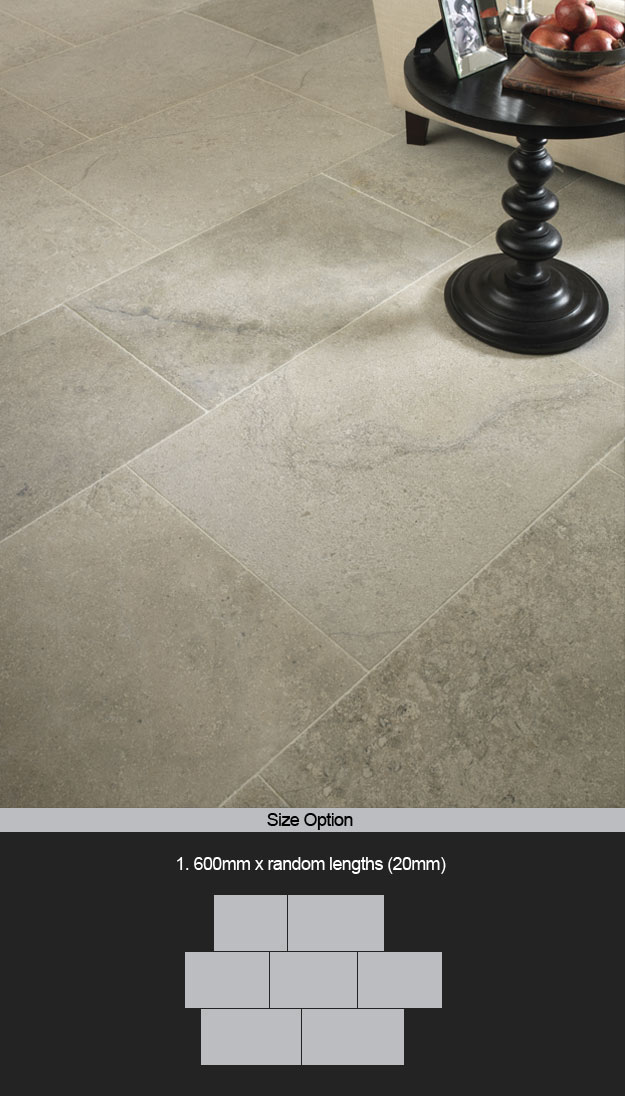 Percy Grey Limestone Tiles (95AA)