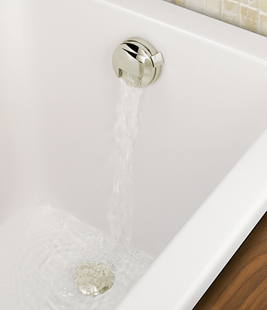 Polished Nickel Overflow Bath Filler Tap (NBWF1)