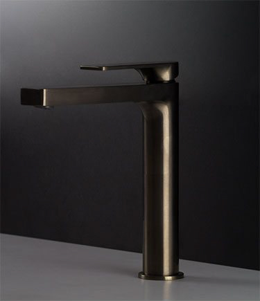 Mia Black Chrome Tall Basin Tap (33D)