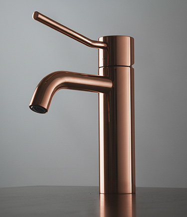 Progressive Rose Gold TMV3 Compatible Basin Mixer Tap (PT1RG)