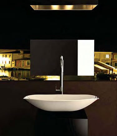 Quadro White Glass Basin (65M)