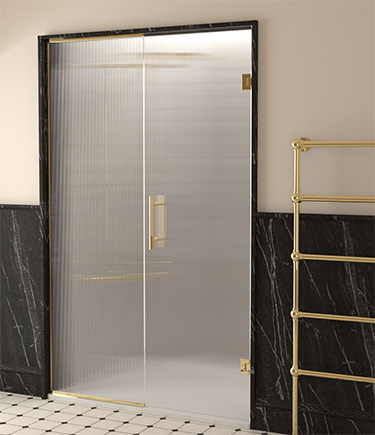 Soft View Reeded Shower Enclosure (69NS)