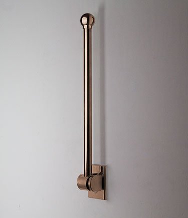 Rose Gold Removable Hinged Ball Grab Bar (157R)