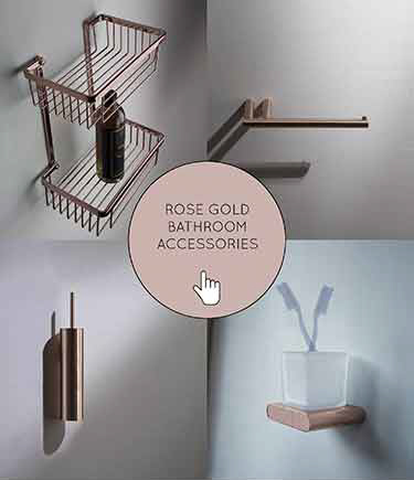 Rose Gold Bathroom Accessories 