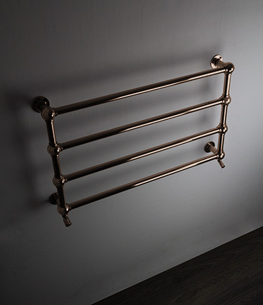 Rose Gold  Ball Jointed Multi Rail Towel Warmer (10RG)
