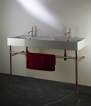Rose Gold Classic Joint Designer Washstand (CW1R)
