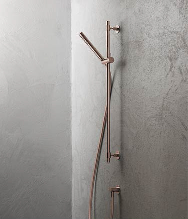 Kara Rose Gold Slide Rail Shower Head (42HH)