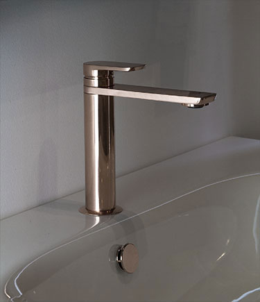 Kara Rose Gold Basin Mixer (42AA)