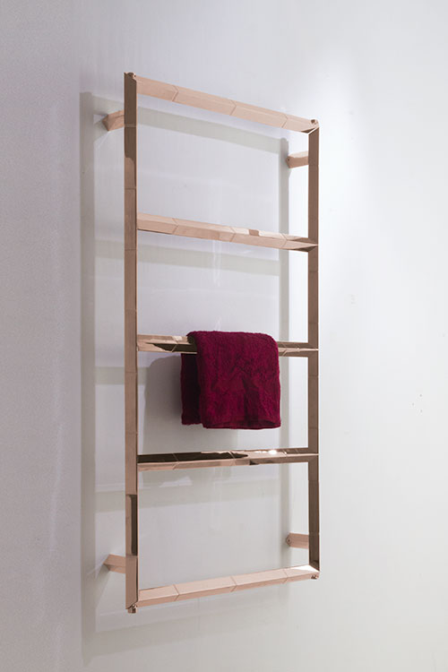 Rose gold heated towel rail online