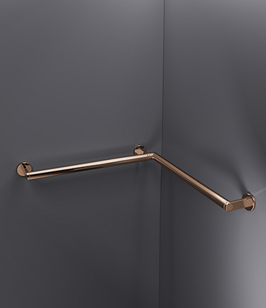 Etch Rose Gold Corner Grab Rail (ETRG14)