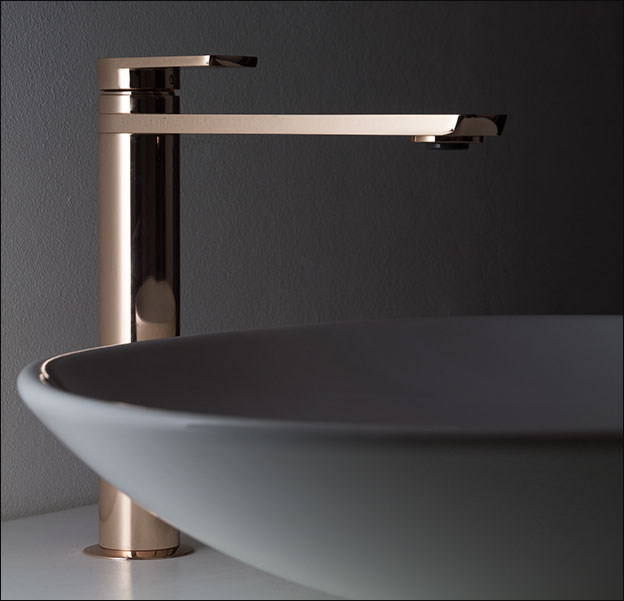 Rose shop gold taps