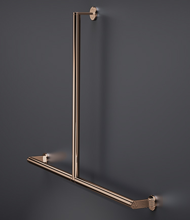 Helo Rose Gold "T" Shaped Grab Supporting Bar (HL9RG)