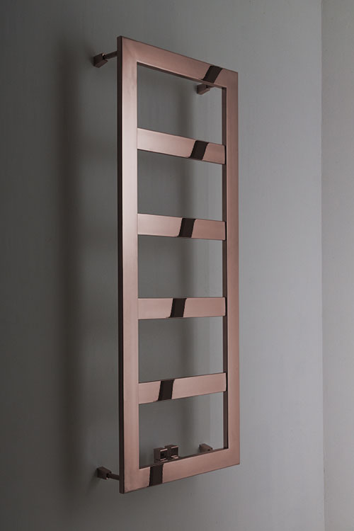 Large Bar Rose Gold Towel Warmer Rose Gold Radiators