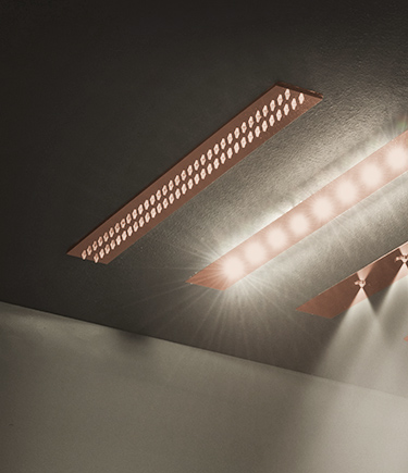 Line Rose Gold Rainfall Shower Head (75YRG)
