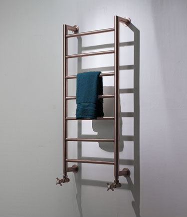 Rose Gold Mitred Towel Warmer (171R)