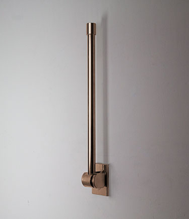 Rose Gold Removable Hinged Straight Grab Bar (156R)