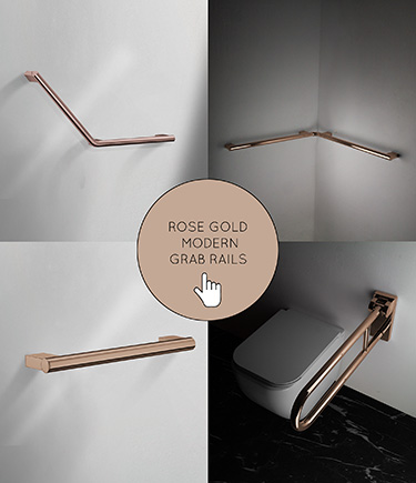 Rose Gold Modern Grab Rails
