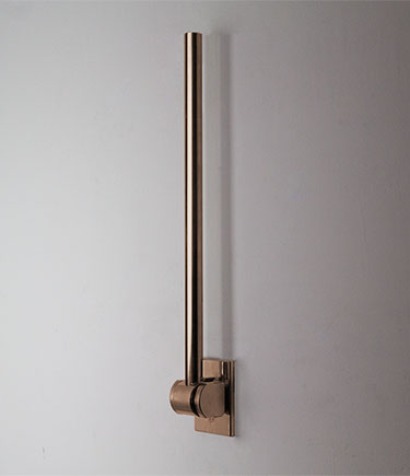 Rose Gold Removable Hinged Modern Grab Bar (159R)