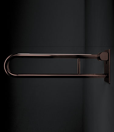 Rose Gold Removable Hinged Grab Bar (154RG)