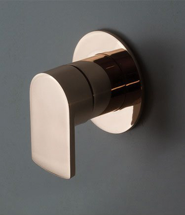 Kara Rose Gold Single Lever Shower Valve (42MM)