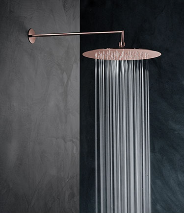 Skinny Rose Gold Rainfall Shower Head (75DRG)