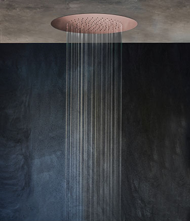 Wafer Rose Gold Rainfall Shower Head (75LRG)