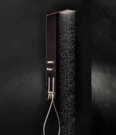 Slim Rose Gold Recessed Shower Column (78DRG)