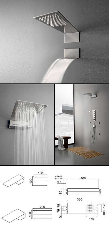 Slimm Waterfall & Rain Shower Head (51HH)