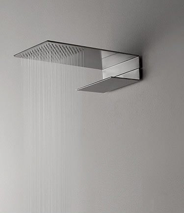 ceiling mounted waterfall shower head