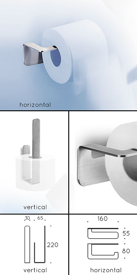 Stainless Steel Toilet Roll Holder (55CST)