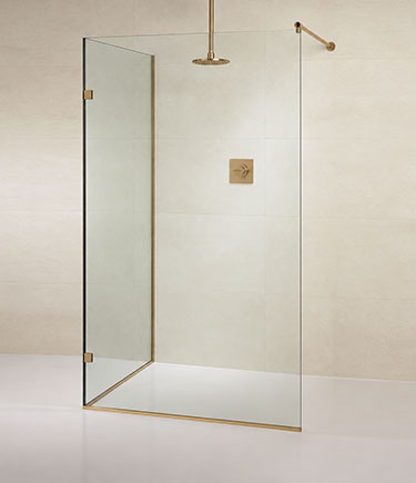 Surf Antique Brass Open Shower