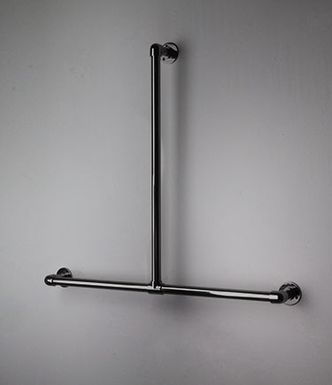 Classic Black Chrome T-Shaped Grab Bar (150TBC)