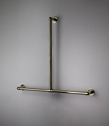 Classic Brass T-Shaped Grab Bar (150TBR)