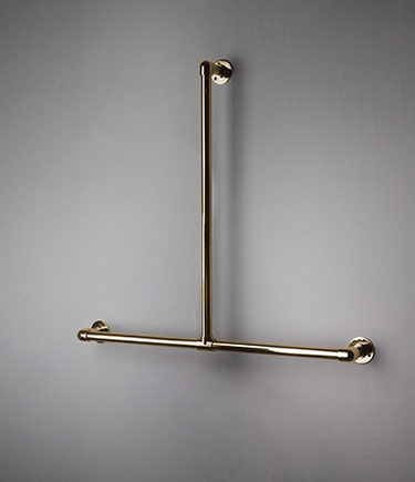 Classic Gold T-Shaped Grab Bar (150TG)