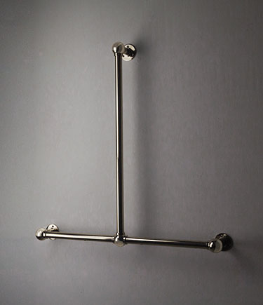 Ball Jointed Nickel T-Shaped Grab Bar (153TN)