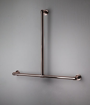 Classic Rose Gold T-Shaped Grab Bar (150TRG)