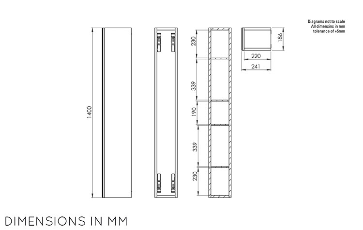 Tall narrow on sale mirrored bathroom cabinet