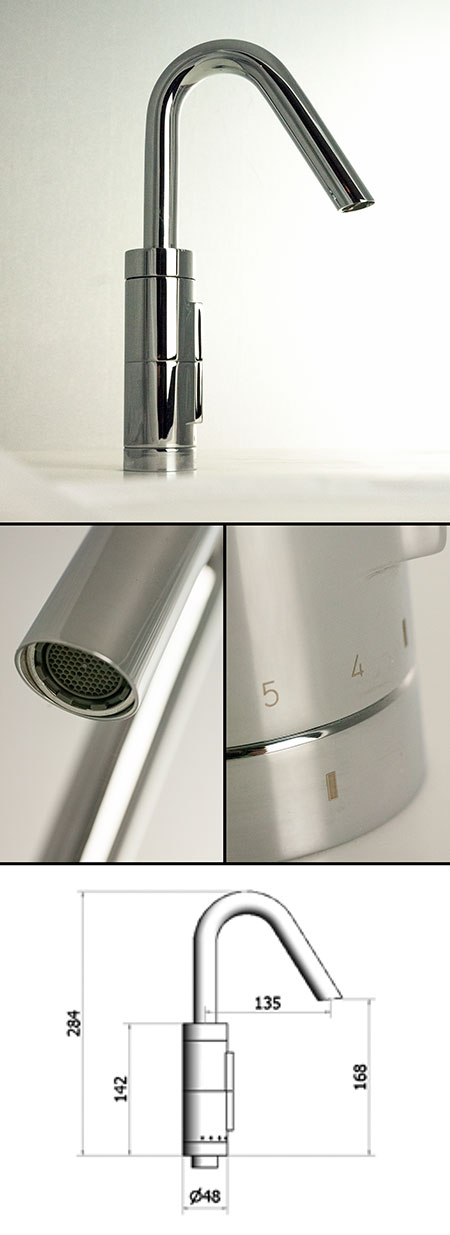 Tall Thermostatic Basin Tap (50H)