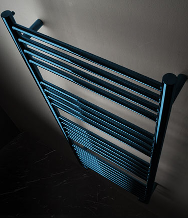 Polished Blue Chrome Towel Rail (57CBL)