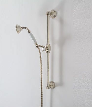 Nickel Classic Shower Head & Slide Rail (49JJ)