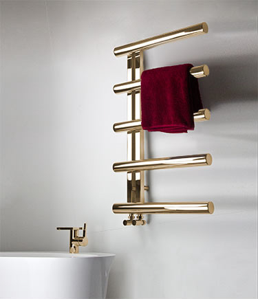 Tubular Gold Towel Warmer (58PG)