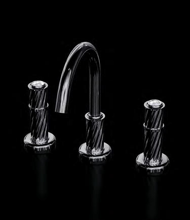 Twist Black Chrome Taps Collection