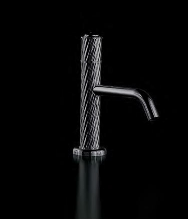 Twist Black Chrome Basin Mixer (47BCA)