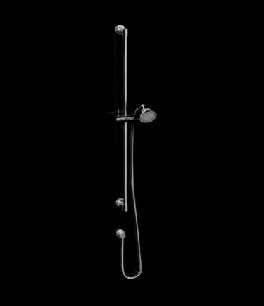 Twist Black Chrome Shower & Slide Rail (47BCM)