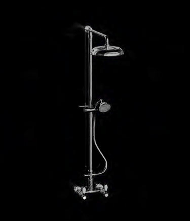 Twist Black Chrome Shower Column (47BCN)